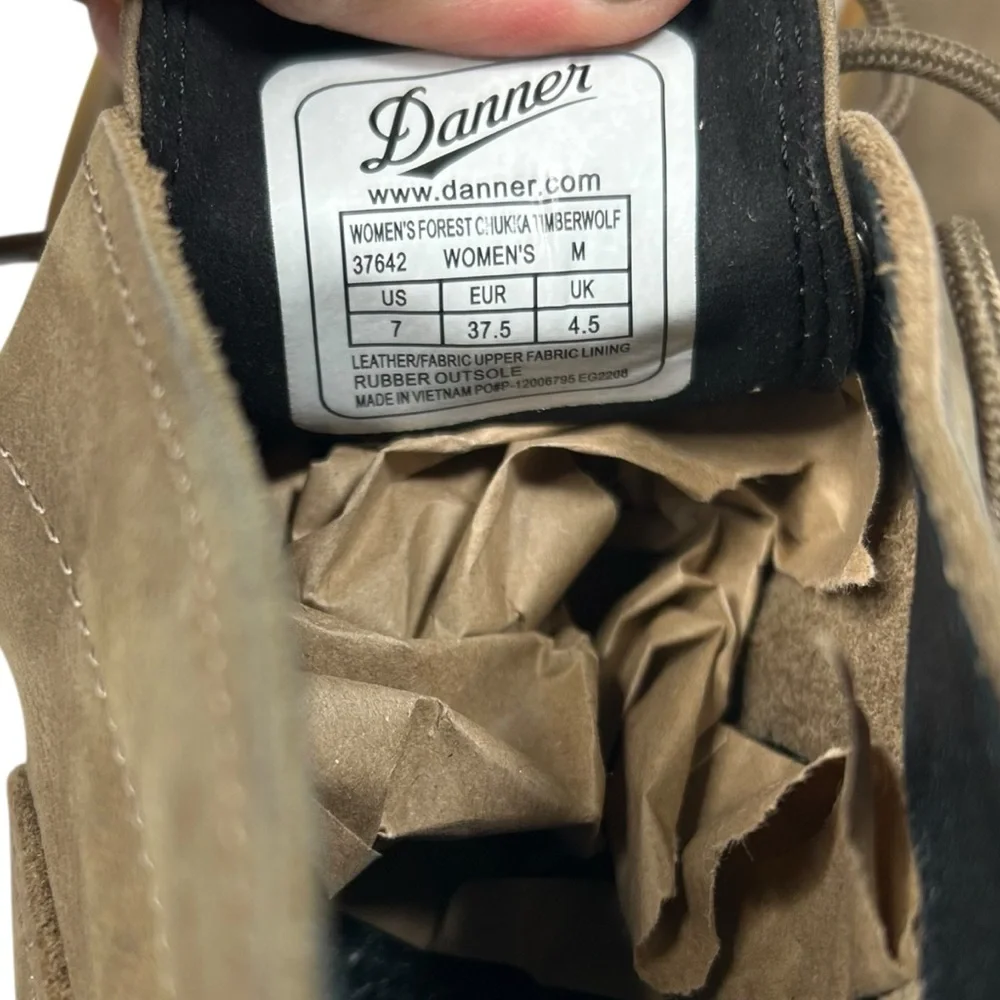 Danner Forest Chukka Boot Timberwolf Leather Women's Size 7